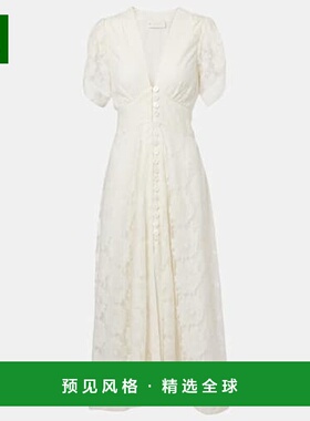 1h可退 香港直邮RIXO 女士 Novara 花朵棉混纺长款连衣裙尼龙