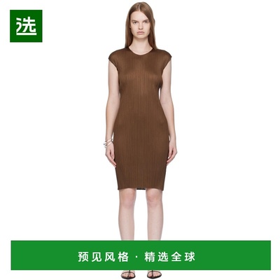 1h可退 香港直邮Pleats Please Issey Miyake 女士 棕色 New Colo