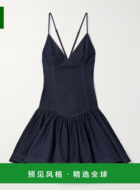 1h可退 香港直邮ZIMMERMANN 女士 V领连衣裙 2117DR251N blue蓝色