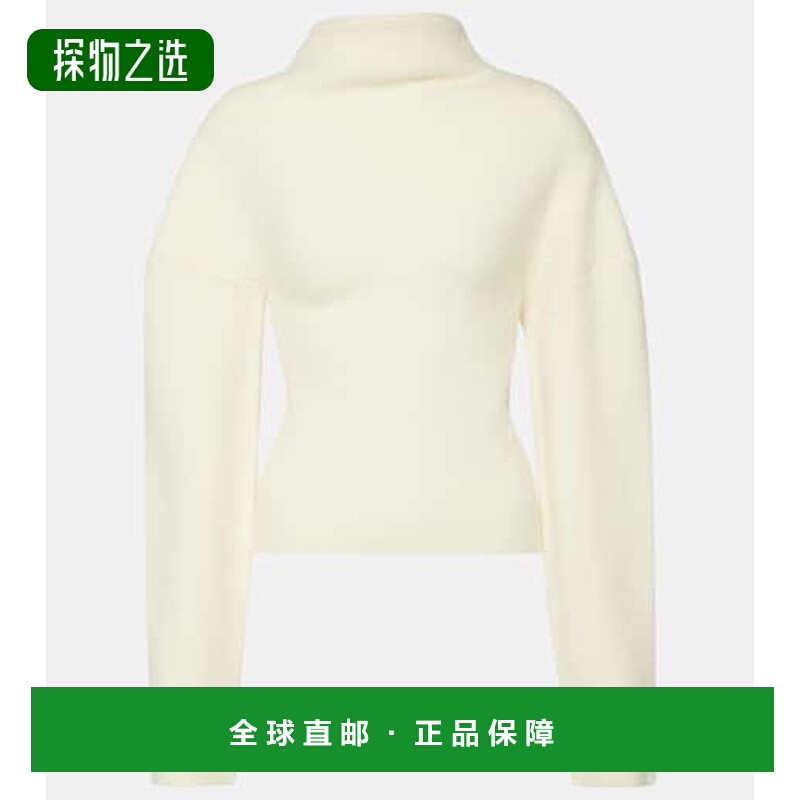 1h可退 香港直邮The Row 女士 Enoch 不对称羊毛高领毛衣