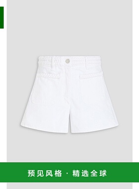 1h可退 香港直邮Maje 女士 牛仔短裤 MFPSH00564BLANC white白色
