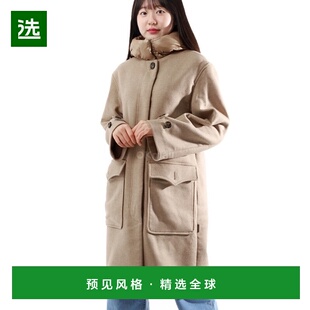 CFW 羊毛混纺麂皮棕色二合一派克大衣 韩国直邮Woolrich Manteco