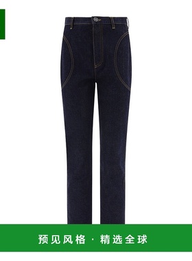 香港直邮Alaia 直筒牛仔裤 AA9P02205T537直筒裤