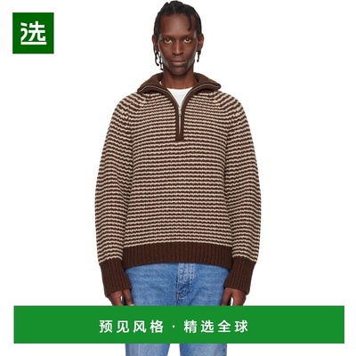 1h可退 香港直邮Studio Nicholson 男士 棕色 Bristol Knit 夹克