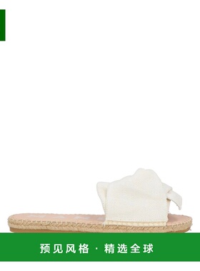 1h可退 香港直邮manebi 女士 帆布面凉鞋 white白色 舒适时尚