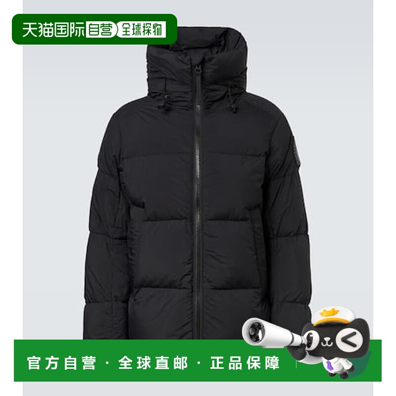 1h可退 香港直邮Canada Goose 加拿大鹅 男士 Crofton 黑色标志羽