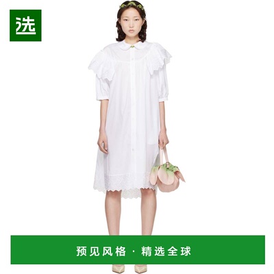 1h可退 香港直邮Simone Rocha 蒙娜·罗莎 女士 白色 Puff Sleeve