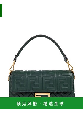 1h可退 香港直邮Fendi 芬迪 女士 Baguette FF 壓花單肩包 8BR600