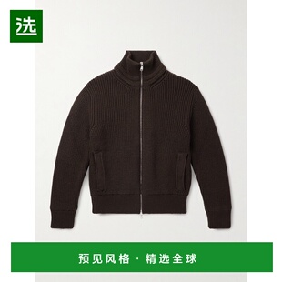 1h可退 香港直邮VALSTAR 男士 Camionaire 罗纹羊毛拉链毛衣 407A