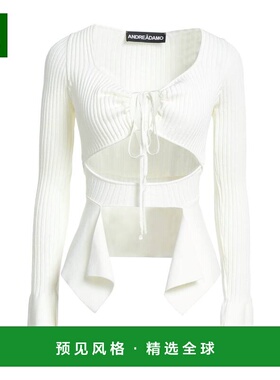 1h可退 香港直邮ANDREĀDAMO 女士 毛衣 white白色 舒适时尚