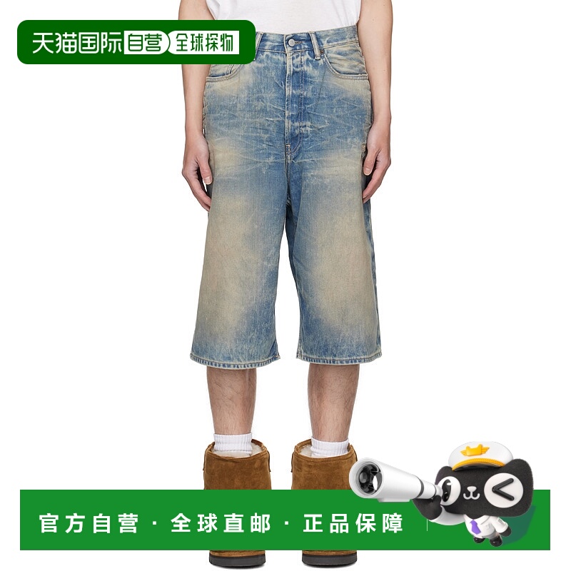 1h可退 香港直邮Acne Studios 艾克妮 男士 蓝色 Loose Fit 牛仔