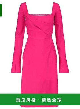 1h可退 香港直邮Jacquemus 女士 La Cerro 长袍弹力羊毛迷你连衣