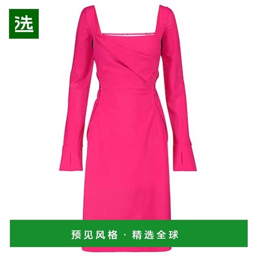 1h可退 香港直邮Jacquemus 女士 La Cerro 长袍弹力羊毛迷你连衣