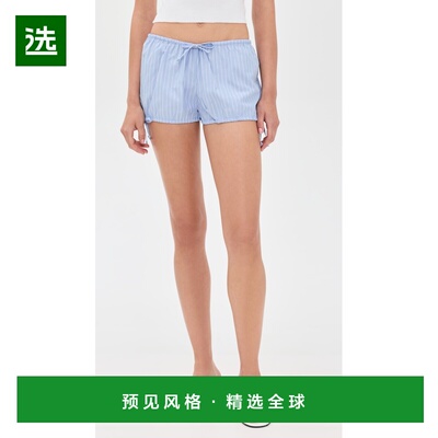 1h可退 香港直邮Danielle Guizio 女士 Bloomers 条纹短裤