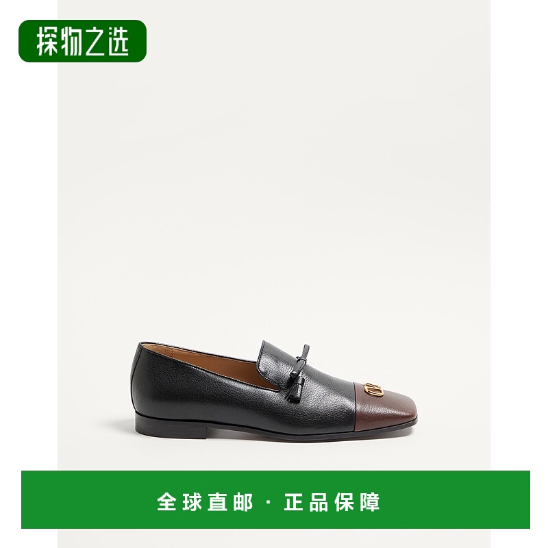 香港直邮valentino 华伦天奴 男士 Babouchoes 標誌牌樂福鞋 7Y0S