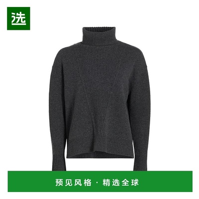 1h可退 【美国直邮】Saks Fifth Avenue Ribbed Cashmere Turtlen