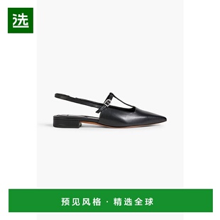 皮质露跟尖头平底鞋 Iliana J2193L1001BLACK 女士 香港直邮VINCE