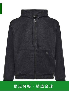 香港直邮FENDI 男士夹克 FAF753AVINF0TY6 AW2025 黑色 Cashmere