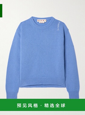 1h可退 香港直邮Marni 玛尼 女士 刺绣羊绒毛衣 GCMD0583A0UFX326