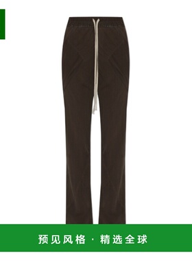 香港直邮RICK OWENS 女士休闲裤 RP01F6304G78 SS2026 棕色 抽绳
