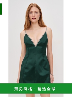 1h可退 香港直邮retrofete 女士 Trinnie 连衣裙 green绿色 舒适