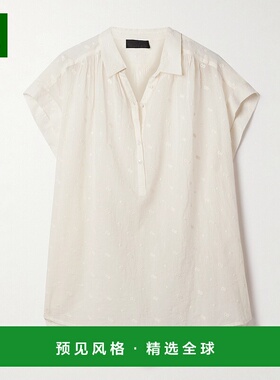 1h可退 香港直邮NILI LOTAN 女士 Normandy 刺绣棉纱衫 00015W168