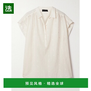 1h可退 香港直邮NILI LOTAN 女士 Normandy 刺绣棉纱衫 00015W168