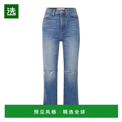 1h可退 【美国直邮】slvrlake女士牛仔裤高腰褪色水洗休闲时尚潮