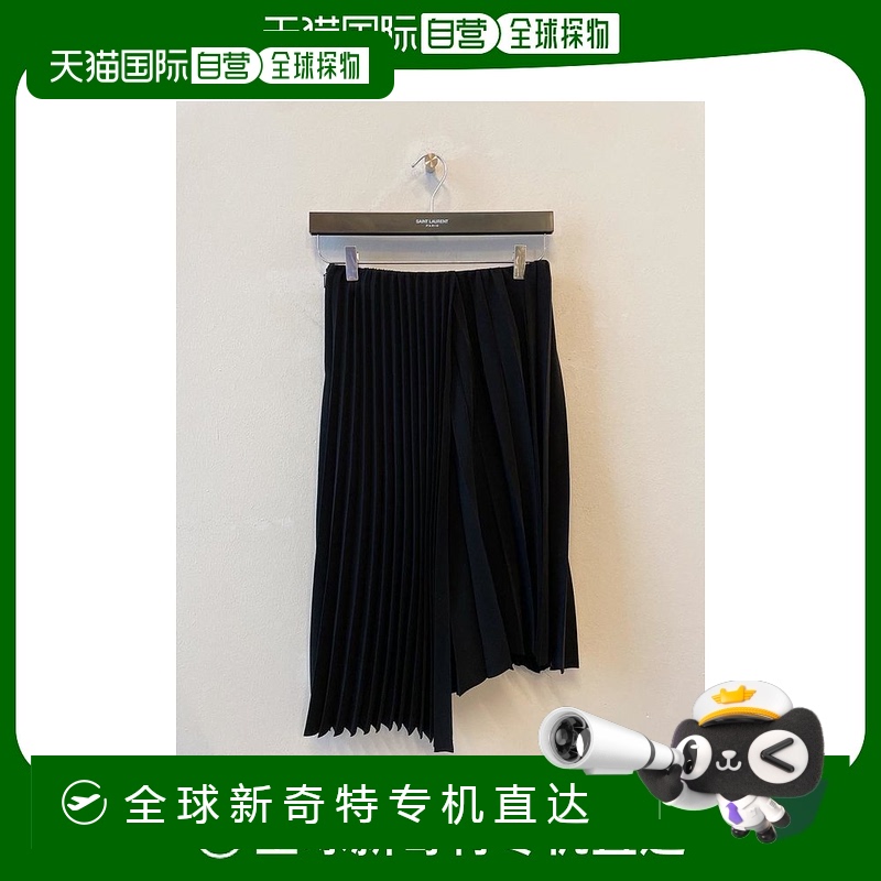 香港直邮Saint Laurent 褶皱半身裙 758760Y5H68