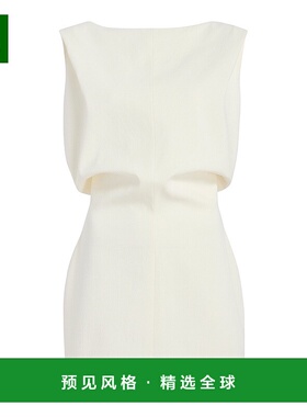 1h可退 香港直邮KHAITE 女士 Toma 棉质帆布连衣裙 white白色 舒