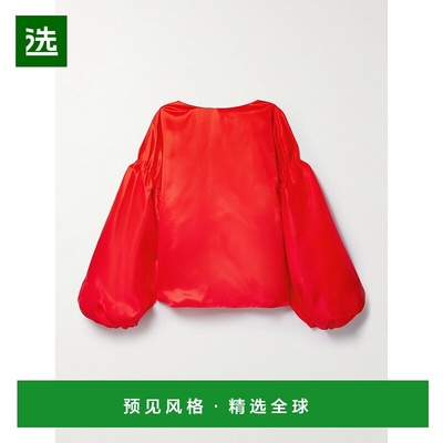 香港直邮KHAITE 女士 QUICO 罩衫 2324386 red红色 舒适时尚真丝