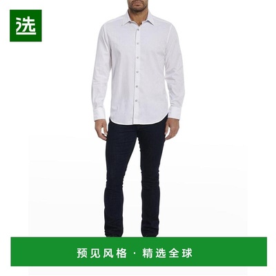1h可退 【美国直邮】Robert Graham|男士 Highland 弹力棉质提花