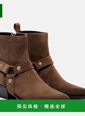 1h可退 香港直邮GOLDEN GOOSE 女士 Debbie 45 绒面革短靴女靴