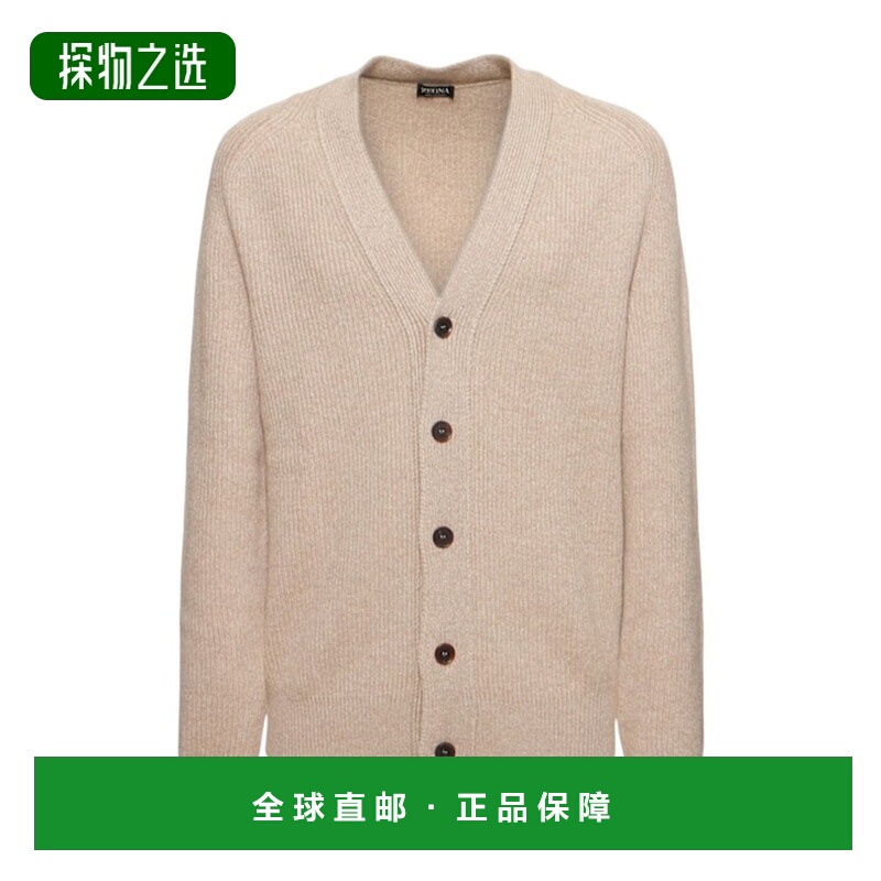 香港直邮Zegna V领长袖针织衫 80I-YBG036