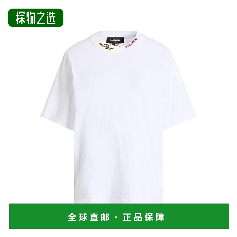香港直邮Dsquared2 二次方 女士 T恤 white白色 舒适时尚