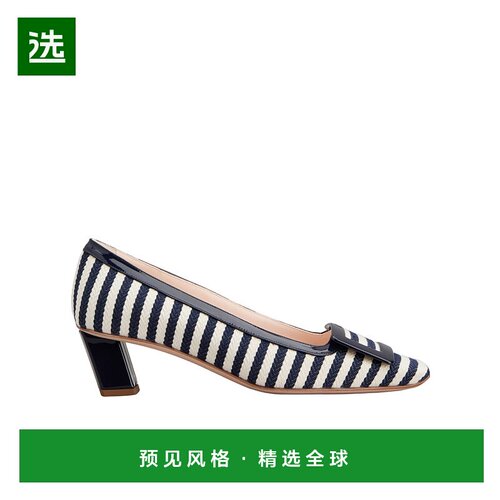 香港直邮Roger Vivier Belle Vivier 帆布高跟鞋 RVW00636120UEC