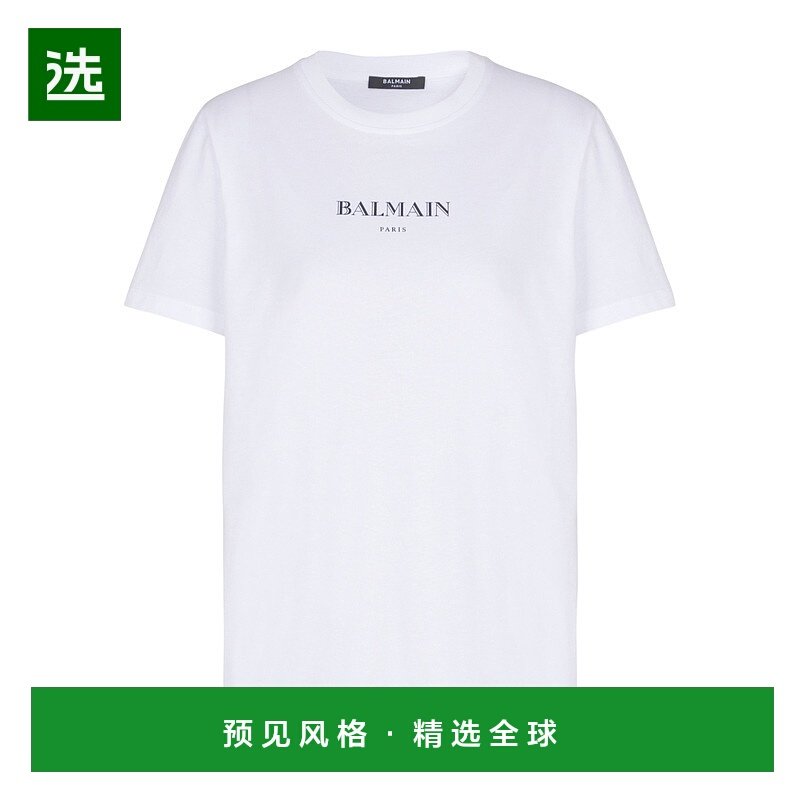 香港直邮Balmain 圆领短袖T恤 FF2EF000BD36