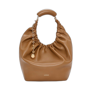 1h可退 欧洲直邮Loewe/罗意威 23新款Squeeze女士中号橡木棕小羊