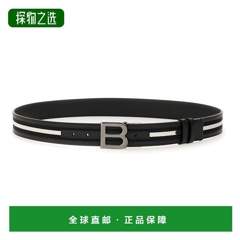 1h可退 香港直邮Bally 巴利 男士 標誌牌扣腰帶 MBB04GSI061牛皮