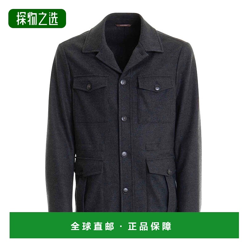 1h可退 欧洲直邮canali 男士 夹克衫羊毛