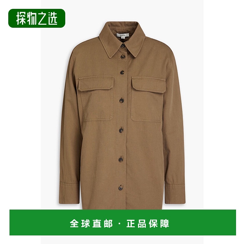 香港直邮VINCE 女士 棉质斜纹布衬衫 V995912933 green绿色 舒适