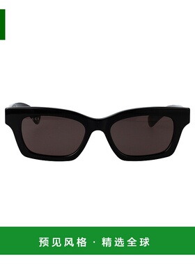 1h可退 香港直邮Gucci 古驰 女士 黑色 Cat-Eye Frame 太阳镜 GG1