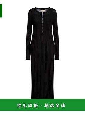 1h可退 香港直邮LOULOU STUDIO 女士 Office 连衣裙 black黑色 舒