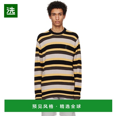 1h可退 香港直邮Études 男士 多色条纹毛衣 E23MM601L001