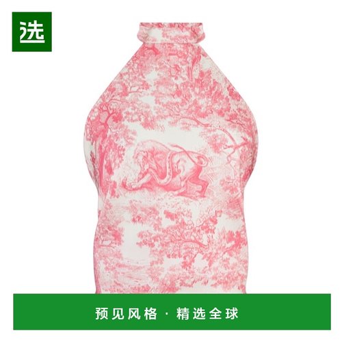 香港直邮Dior Dioriviera 印花性感吊带背心 34JOU120I602