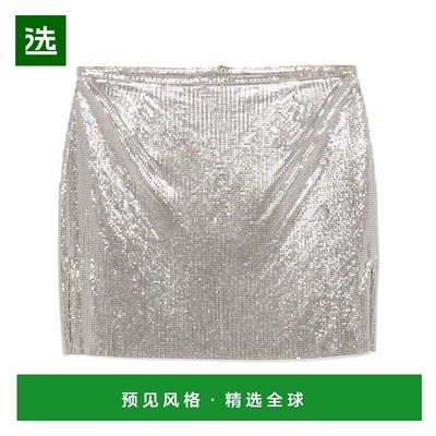 香港直邮PACO RABANNE 女士半身裙 24HIJU012MH0004040-1 SS2025