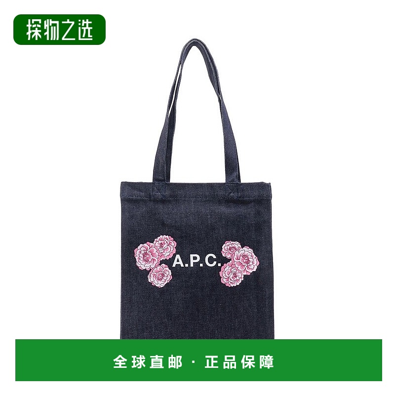 香港直邮A.P.C. 女士 印花牛仔布手提袋 COCSXM61811