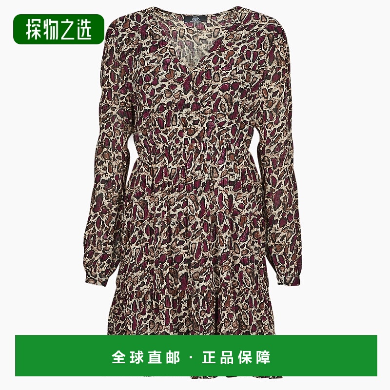 欧洲直邮Le Temps des Cerises 女士 IHABEL 短连衣裙 波尔多红