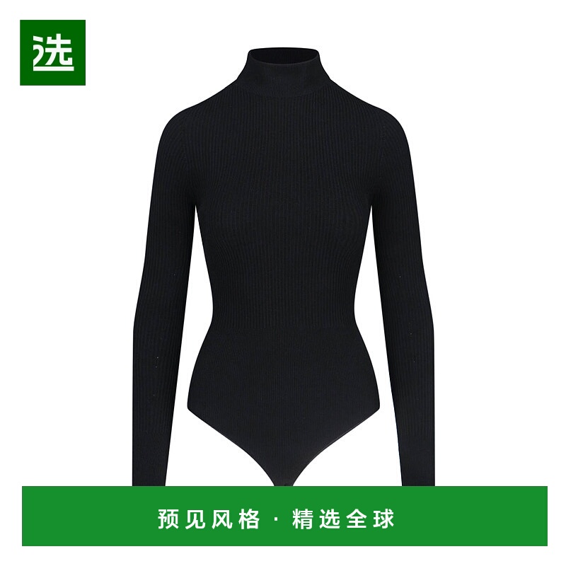 1h可退 香港直邮alaia 女士 罗纹针织连体衣 AA9B0330K017A