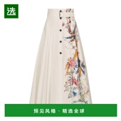 香港直邮Dior 纽扣中长半身裙A字裙长裙 257J98A3125中长裙